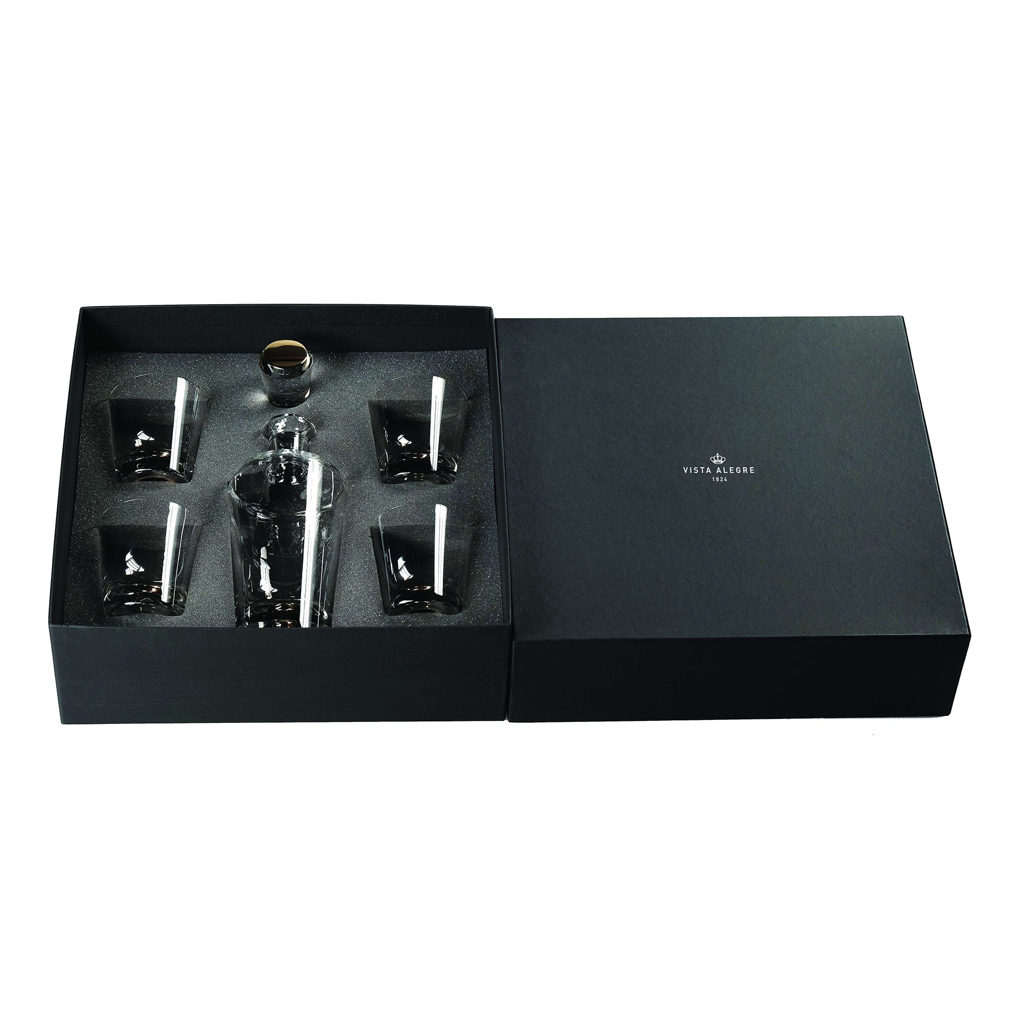 Set decantor whisky si 4 pahare Old Fashion, Olympos - VISTA ALEGRE