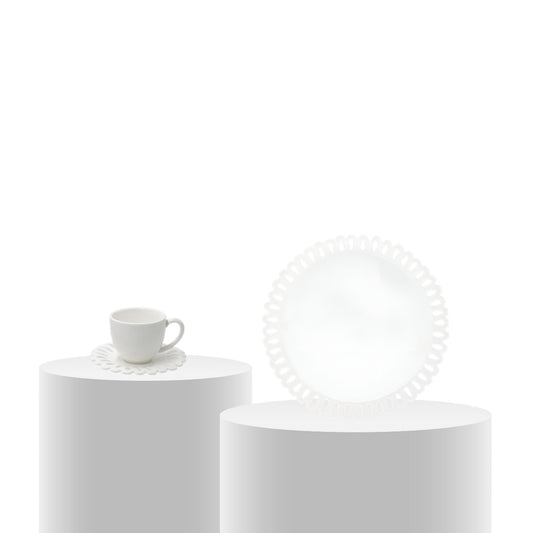 Set pentru cafea, 7 piese, Giulietta - LA PORCELLANA BIANCA