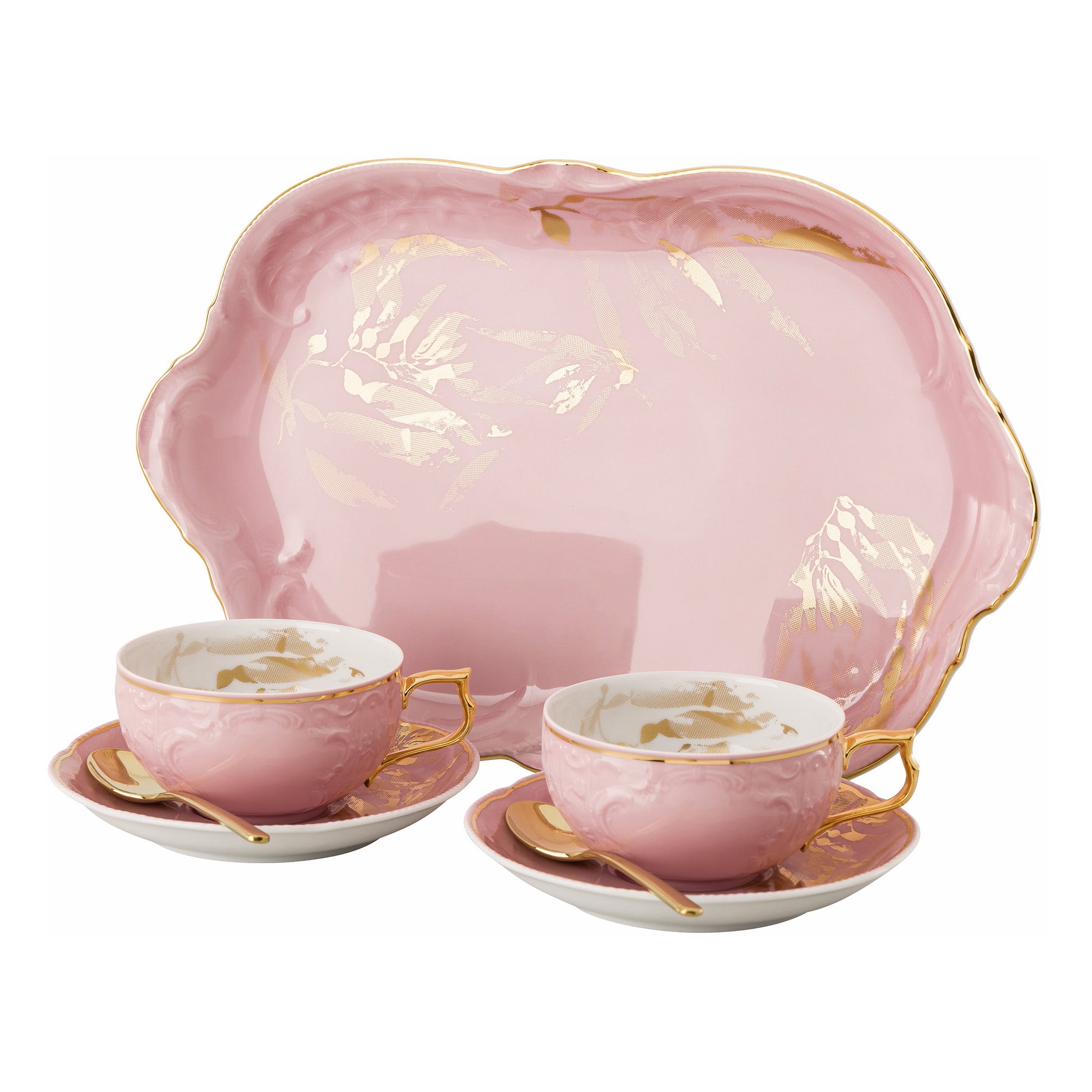 Set pentru ceai, 7 piese, Sanssouci Jubilee Midas Rose - ROSENTHAL