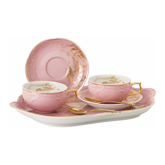 Set pentru ceai, 7 piese, Sanssouci Jubilee Midas Rose - ROSENTHAL