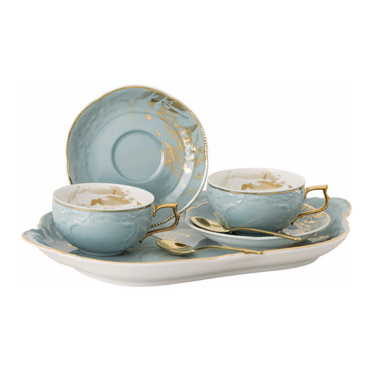 Set pentru ceai, 7 piese, Sanssouci Jubilee Midas Blue - ROSENTHAL