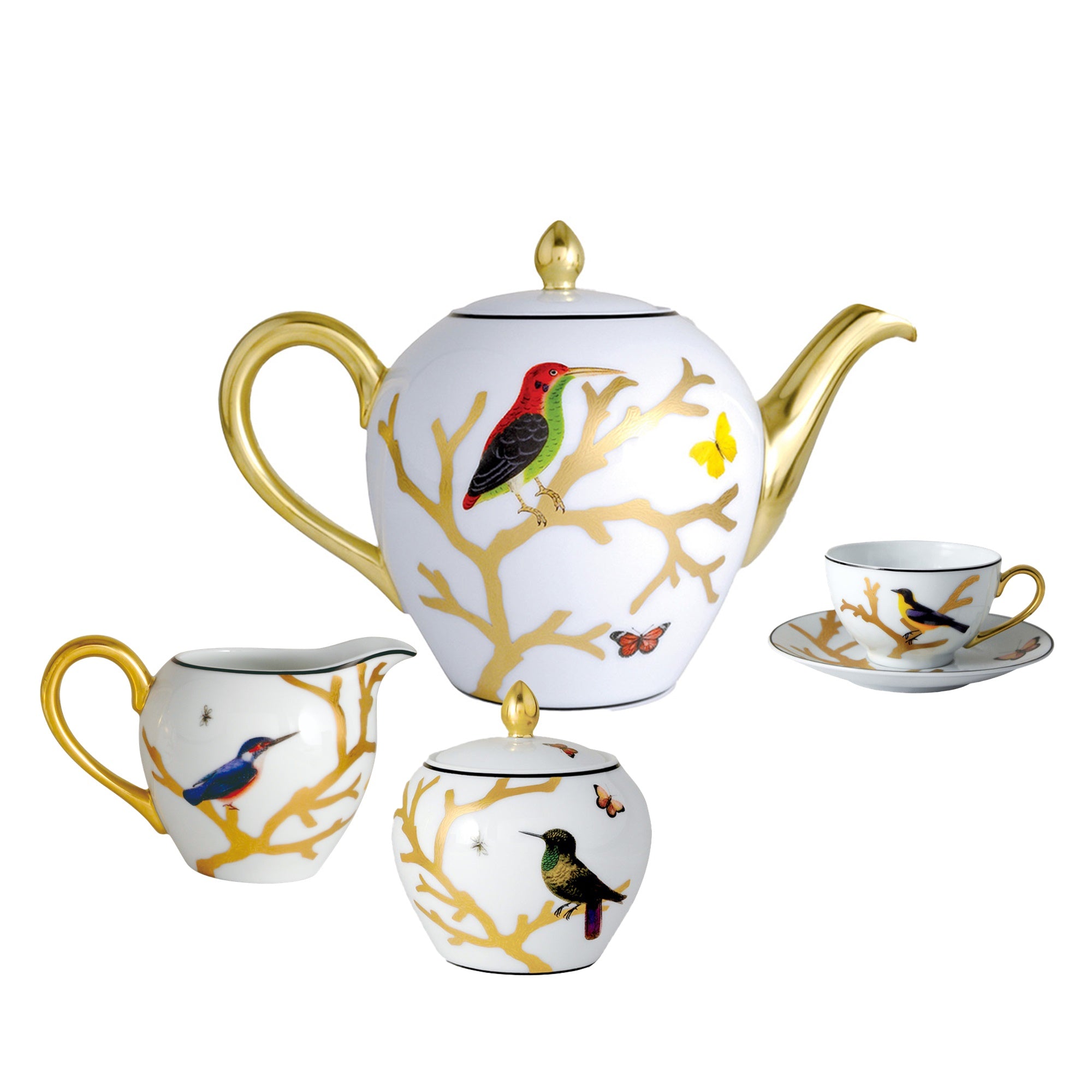 Set pentru ceai, 9 piese, Aux Oiseaux - BERNARDAUD