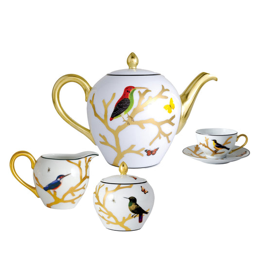 Set pentru ceai, 9 piese, Aux Oiseaux - BERNARDAUD