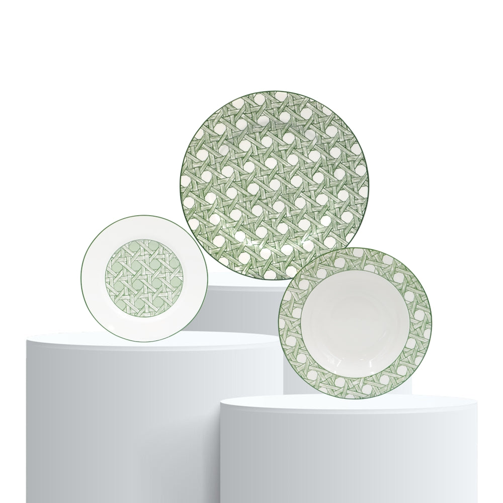 Set pentru cina, 18 piese, Intrigo - LA PORCELLANA BIANCA
