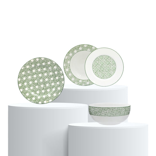 Set pentru cina, 19 piese, Intrigo - LA PORCELLANA BIANCA