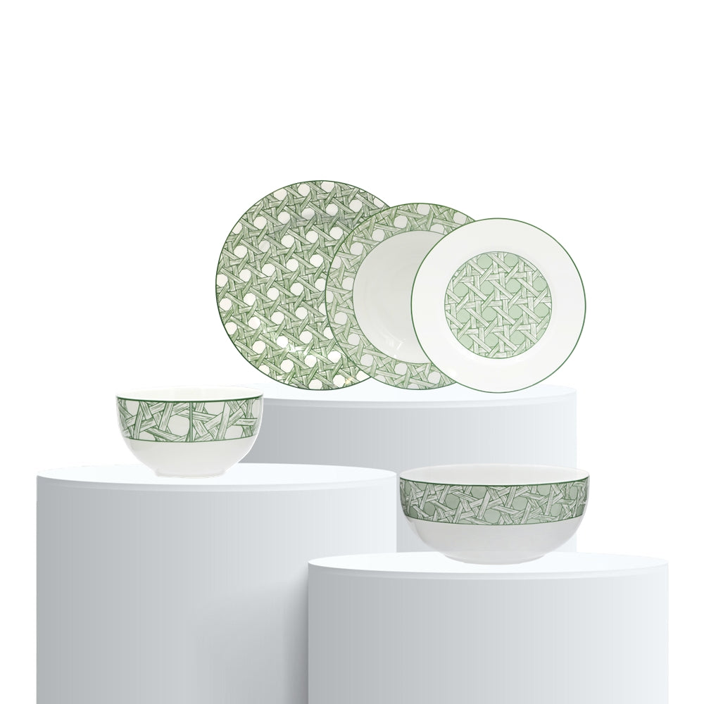 Set pentru cina, 25 piese, Intrigo - LA PORCELLANA BIANCA