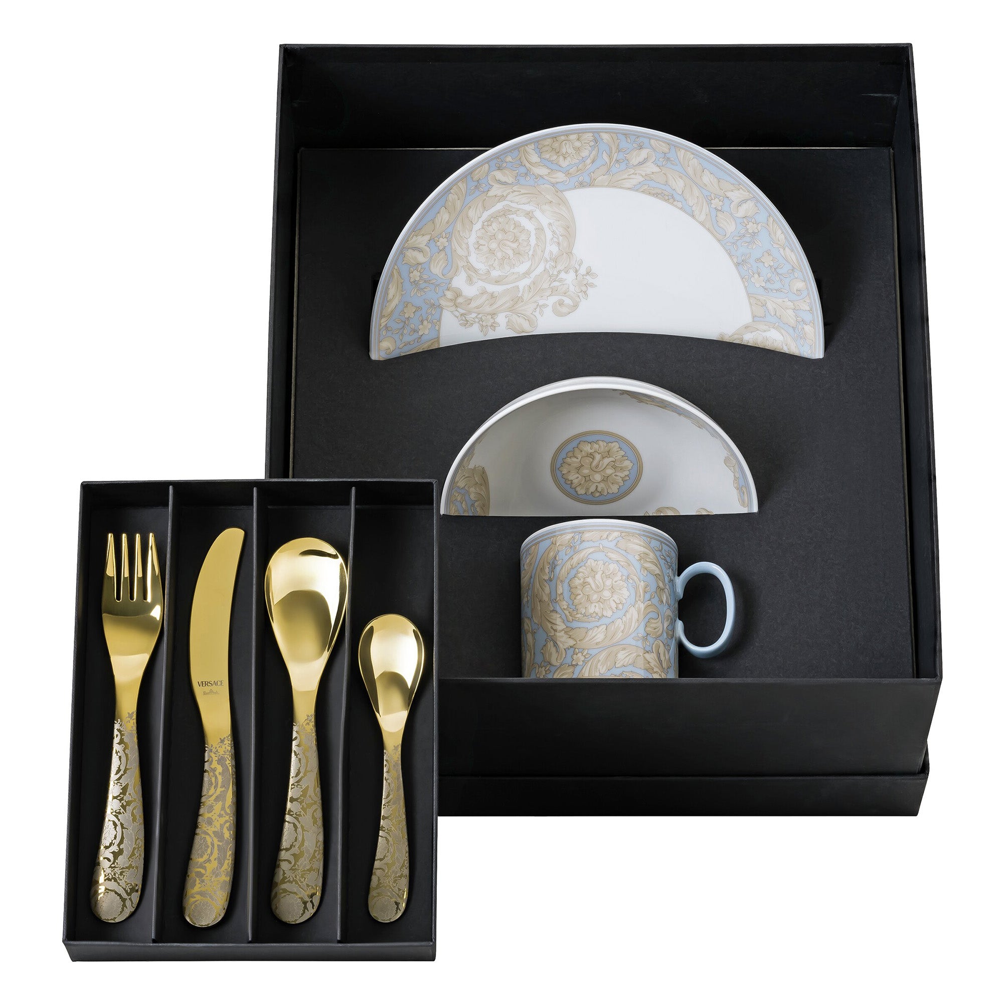 Set pentru copii, 7 piese, Barocco Blue - VERSACE