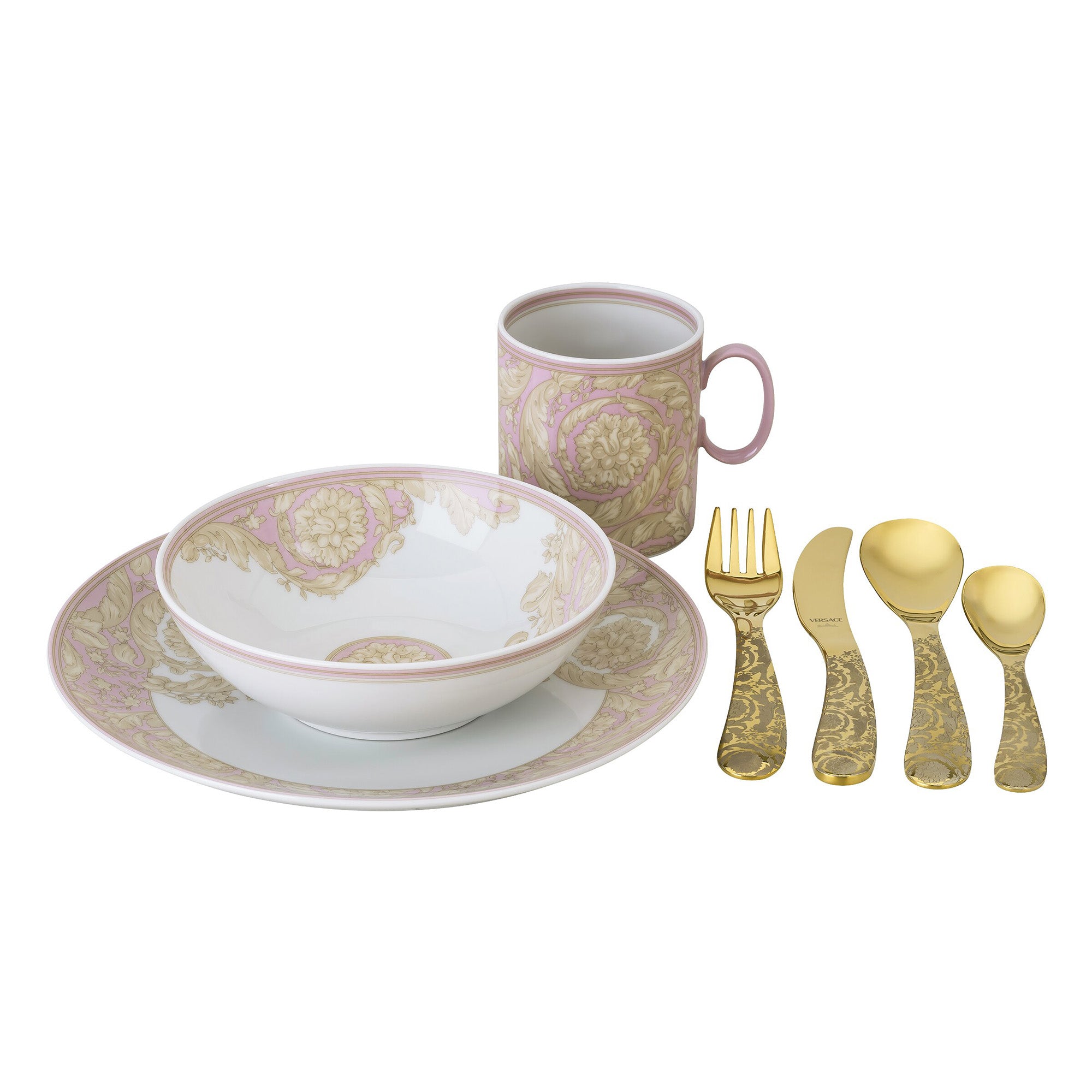 Set pentru copii, 7 piese, Barocco Rose - VERSACE