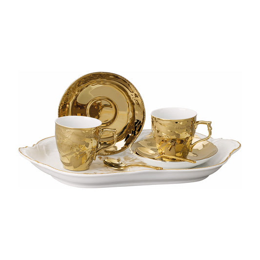 Set pentru espresso, 7 piese, Sanssouci Jubilee Midas - ROSENTHAL