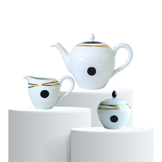 Set servire ceai, 3 piese, Aboro by Sarah Lavoine - BERNARDAUD