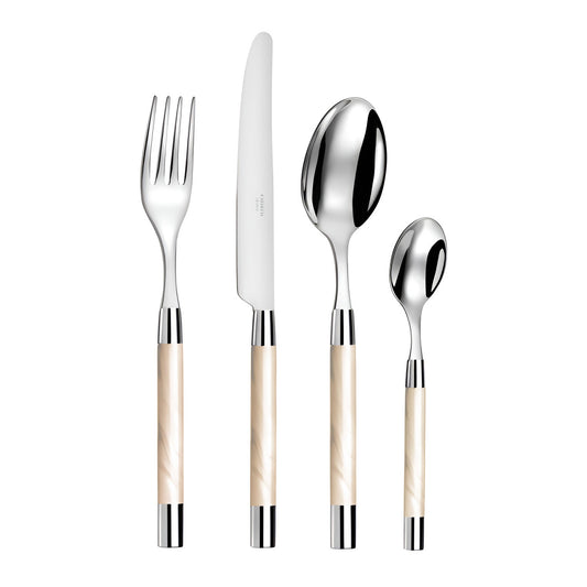 Set tacamuri din otel inoxidabil, 24 piese, Conty Nacre - SIMONA'S COLLECTION