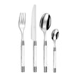 Set tacamuri din otel inoxidabil, 24 piese, Conty White - SIMONA'S COLLECTION