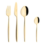 Set tacamuri placate cu aur 24 k, 24 piese, Solo Gold - CUTIPOL