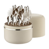 Set tacamuri placate cu argint, 24 piese, cutie crem, Martele - ROBBE & BERKING