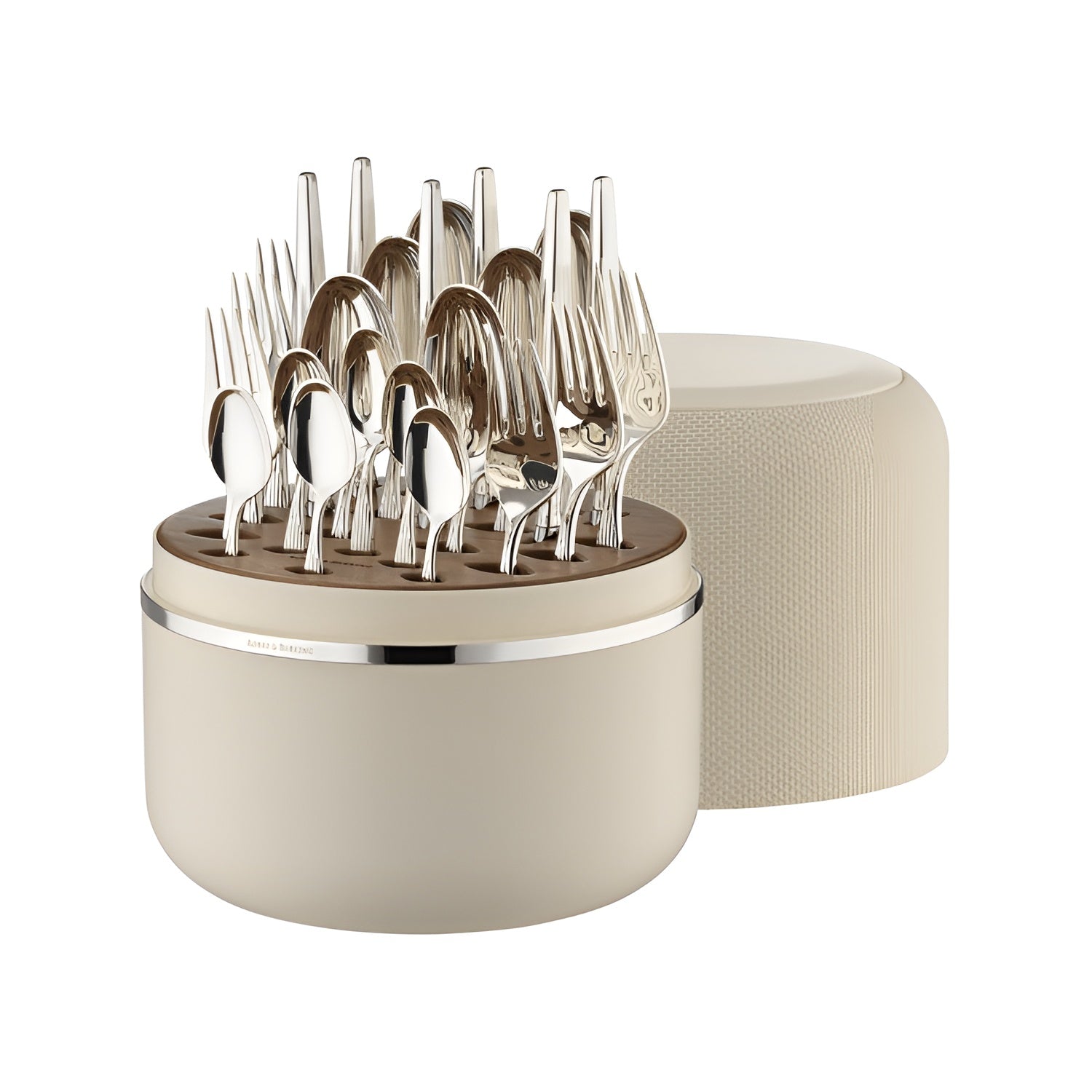 Set tacamuri placate cu argint, 24 piese, cutie crem, Metropolitan - ROBBE & BERKING