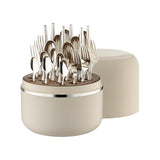 Set tacamuri placate cu argint, 24 piese, cutie crem, Metropolitan - ROBBE & BERKING