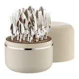 Set tacamuri placate cu argint, 24 piese, cutie crem, Riva - ROBBE & BERKING