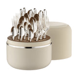 Set tacamuri placate cu argint masiv, 24 piese, cutie crem, Belvedere - ROBBE & BERKING