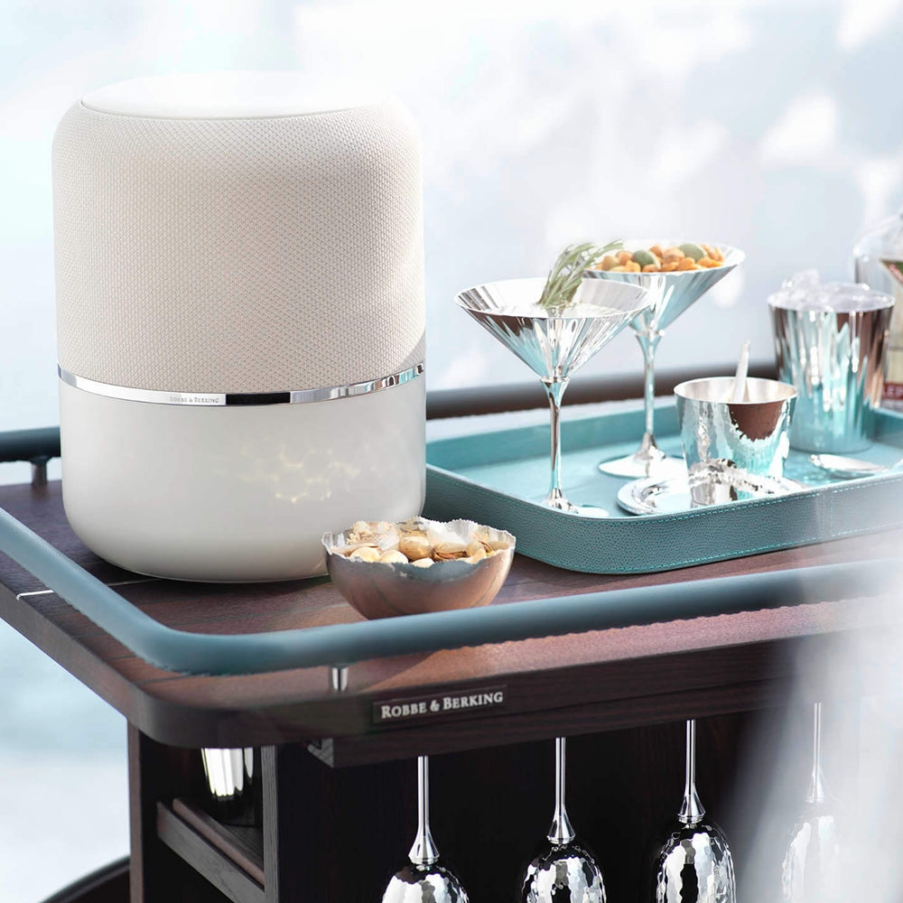 Set tacamuri placate cu argint masiv, 24 piese, cutie crem, Belvedere - ROBBE & BERKING