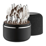 Set tacamuri placate cu argint masiv, 24 piese, cutie neagra, Belvedere - ROBBE & BERKING