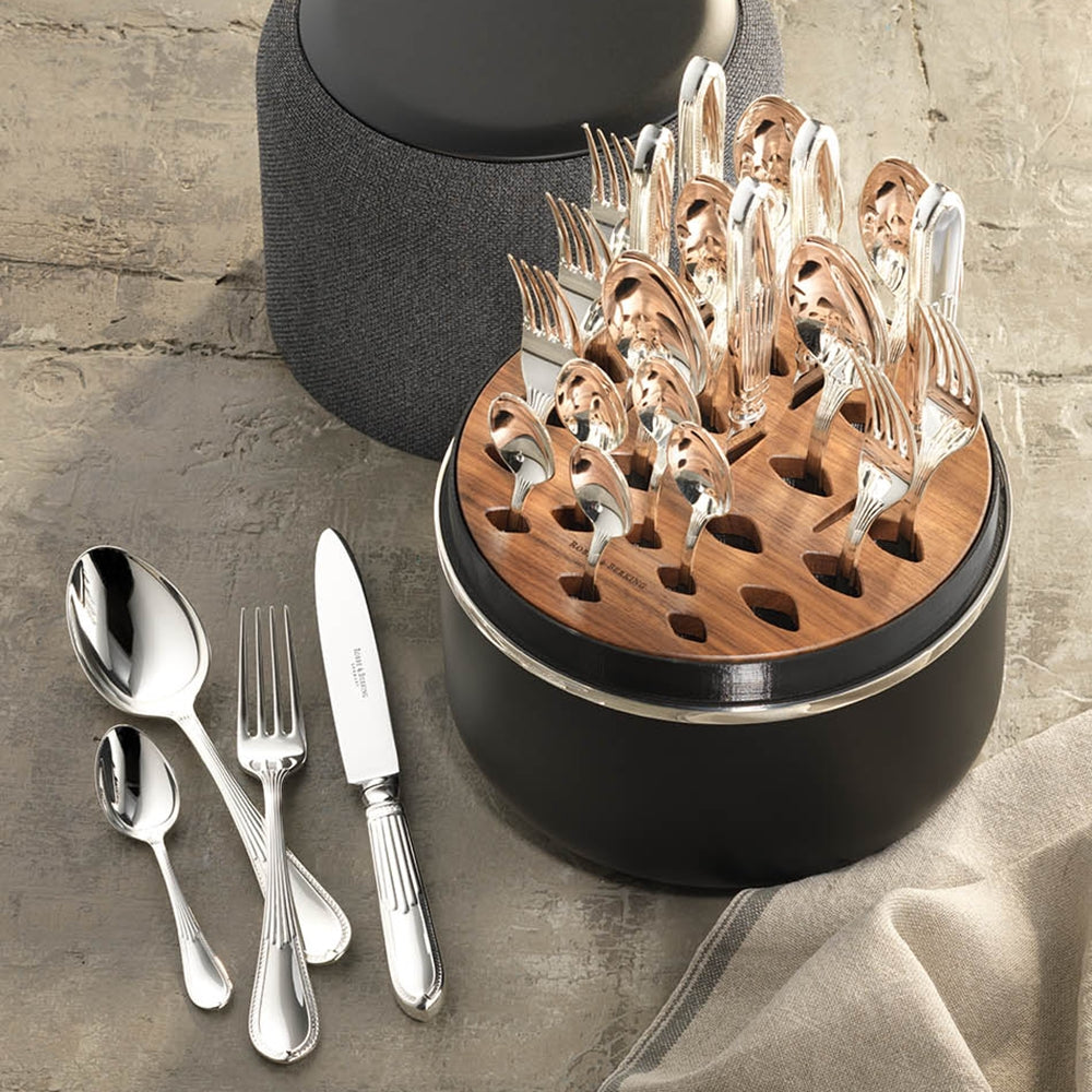 Set tacamuri placate cu argint masiv, 24 piese, cutie neagra, Belvedere - ROBBE & BERKING