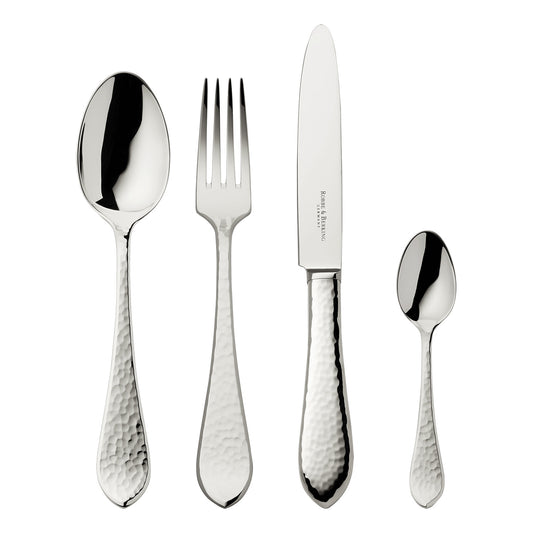 Set tacamuri placate cu argint, 24 piese, cutie crem, Martele - ROBBE & BERKING