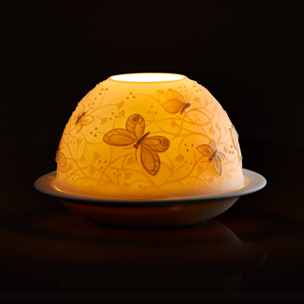 Sfesnic din portelan cu LED, Butterflies, Votivelights - BERNARDAUD