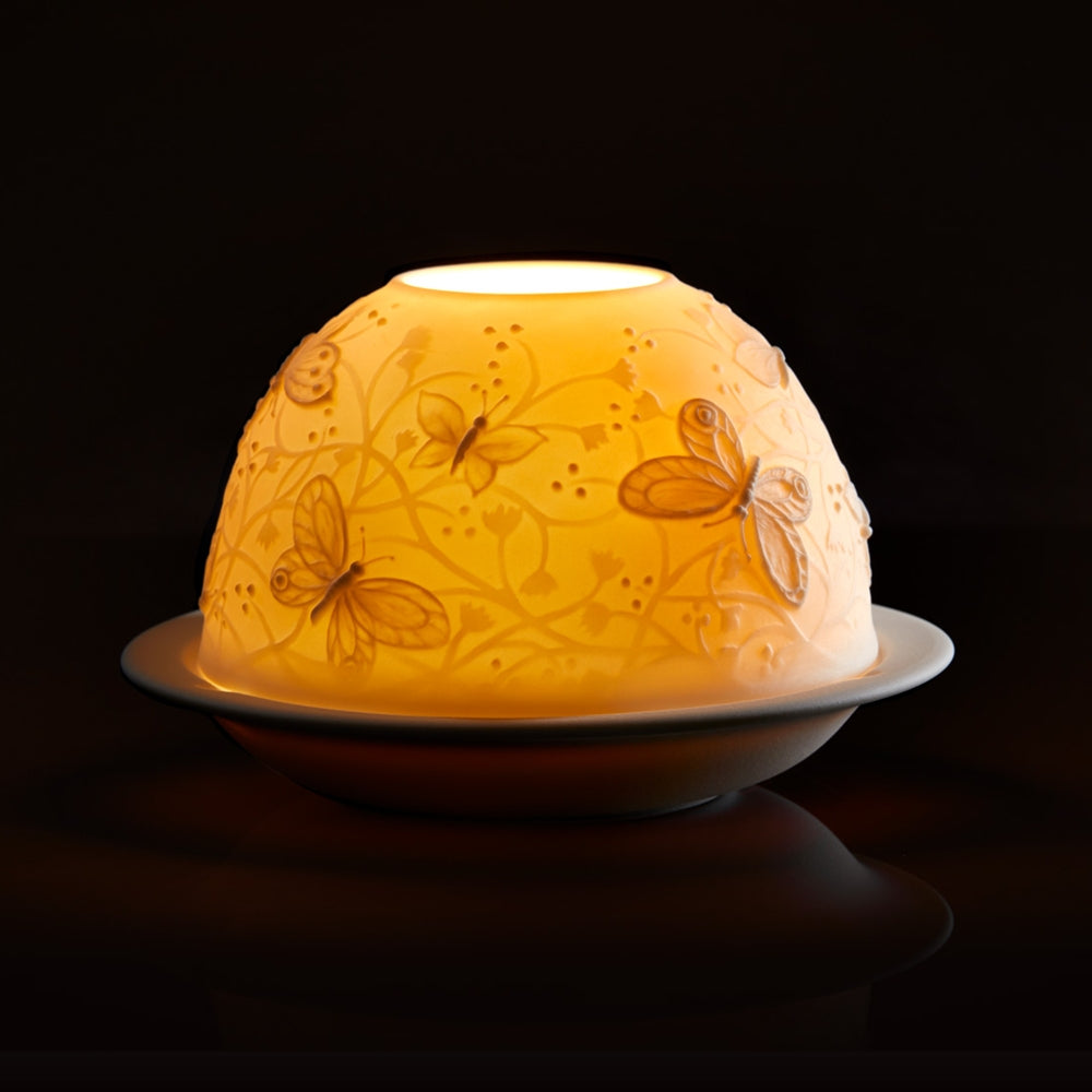 Sfesnic din portelan cu LED, Butterflies, Votivelights - BERNARDAUD
