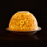 Sfesnic din portelan cu LED, Cherry Blossoms, Votivelights - BERNARDAUD