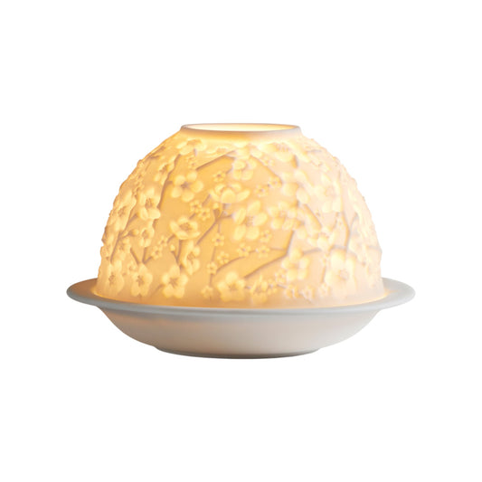 Sfesnic din portelan cu LED, Cherry Blossoms, Votivelights - BERNARDAUD