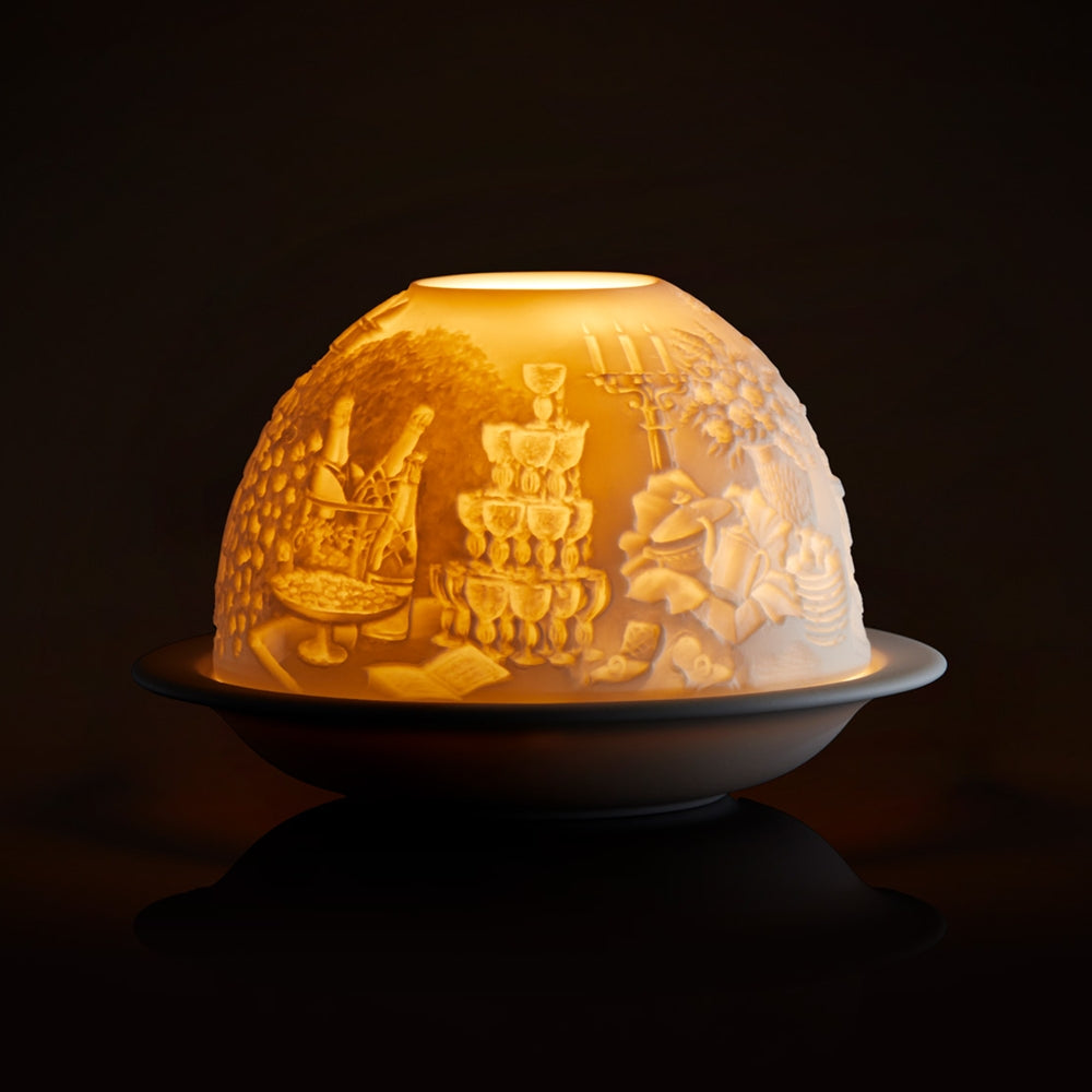 Sfesnic din portelan cu LED, Wedding, Votivelights - BERNARDAUD