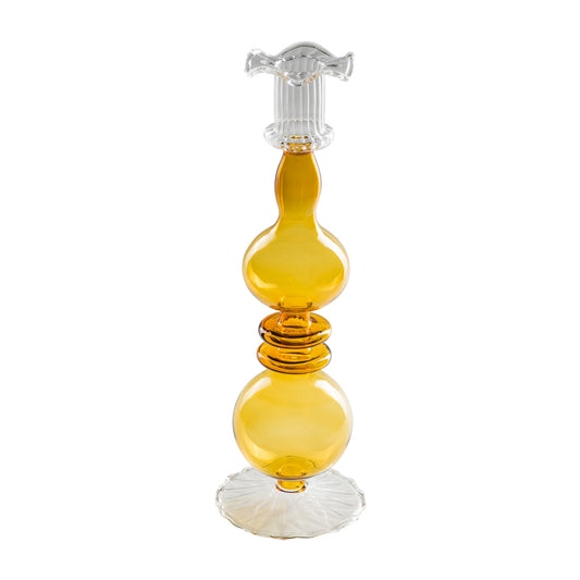 Sfesnic din sticla, ambra, 28 cm, Allacorte - SIMONA'S COLLECTION