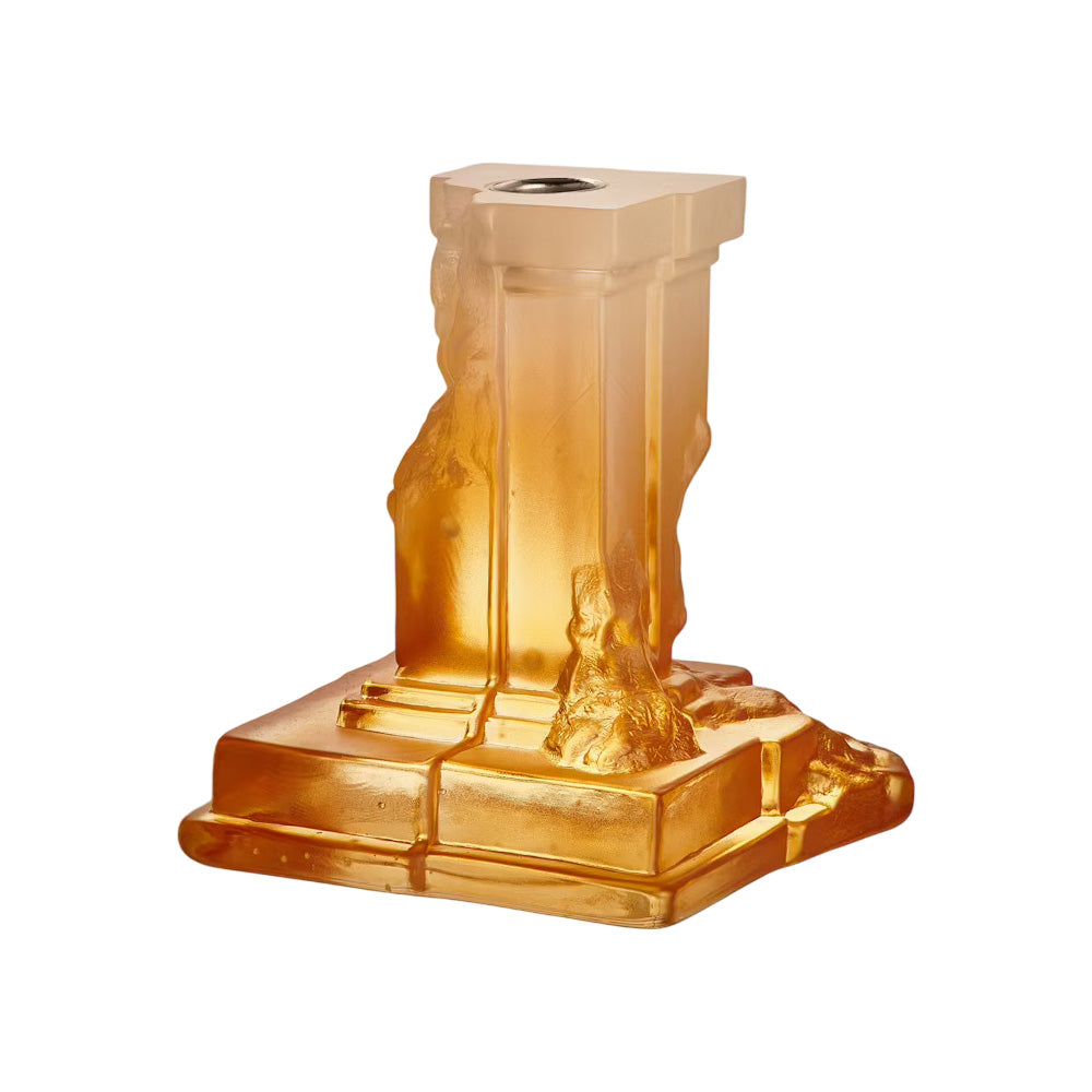 Sfesnic din sticla cristalina, Amber Haze, 15 cm, Rocky Baroque by Hanna Hansdotter - KOSTA BODA