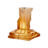 Sfesnic din sticla cristalina, Amber Haze, 15 cm, Rocky Baroque by Hanna Hansdotter - KOSTA BODA