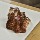 Sfesnic din sticla cristalina, Bronze, 14 cm, The Rock by Hanna Hansdotter - KOSTA BODA