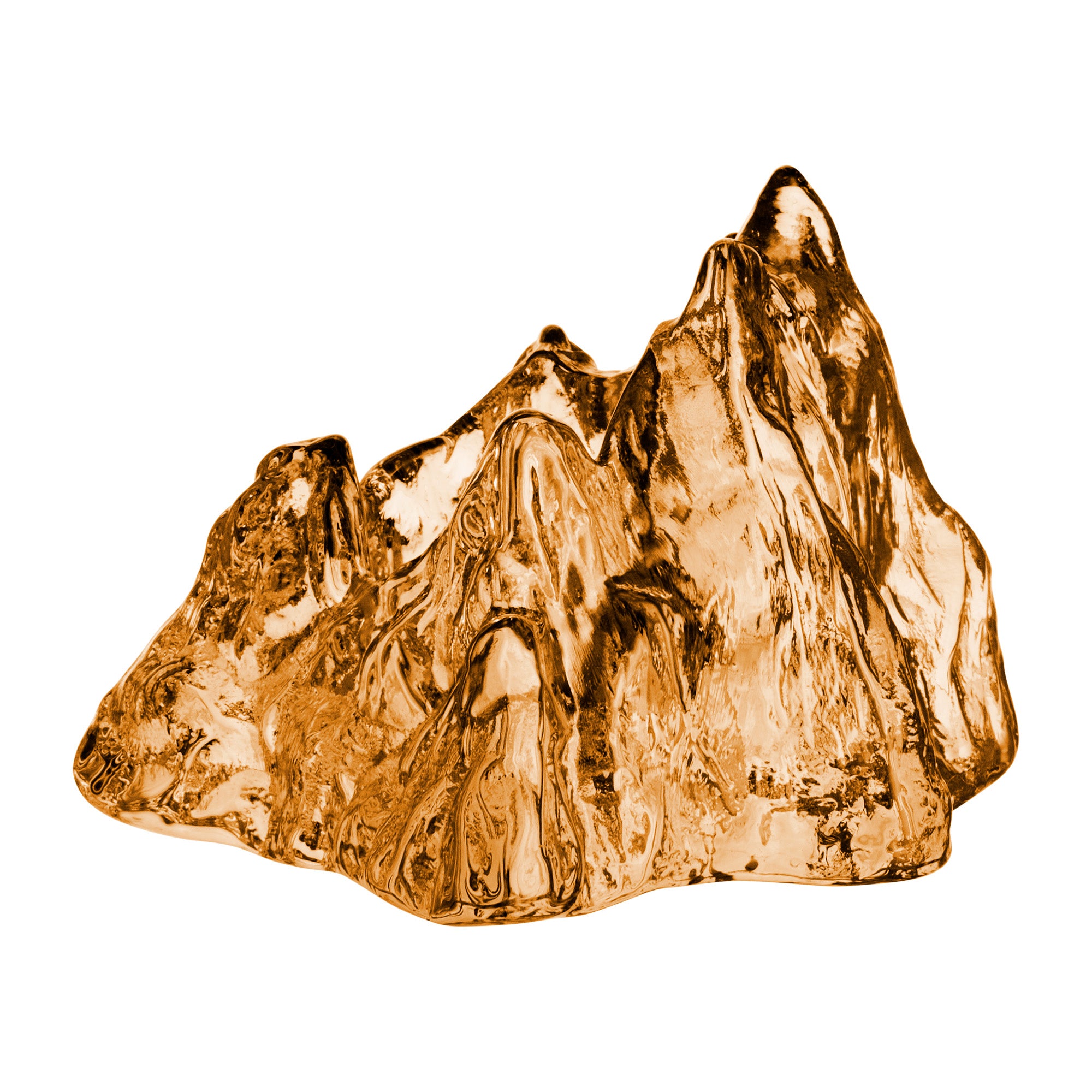 Sfesnic din sticla cristalina, Bronze, 14 cm, The Rock by Hanna Hansdotter - KOSTA BODA