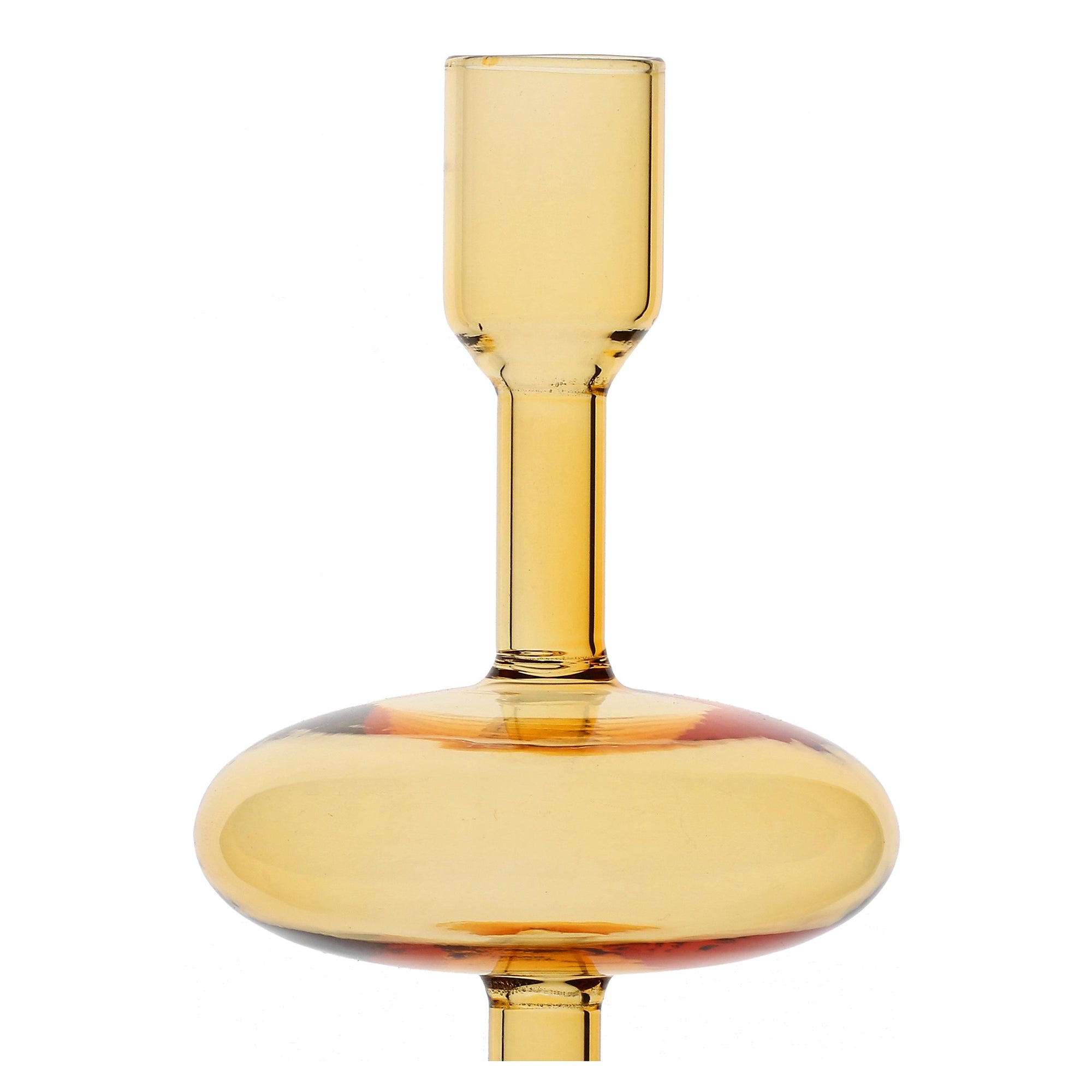 Sfesnic din sticla, galben, 23 cm, Soffusi - SIMONA'S COLLECTION