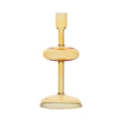 Sfesnic din sticla, galben, 23 cm, Soffusi - SIMONA'S COLLECTION
