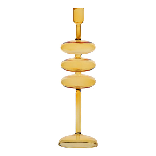 Sfesnic din sticla, galben, 36 cm, Soffusi - SIMONA'S COLLECTION