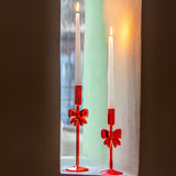 Sfesnic din sticla, rosu, 26 cm, Brillafiocco - SIMONA'S COLLECTION