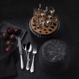 Set tacamuri placate cu argint, 24 piese, Martele Marble Cut - ROBBE & BERKING