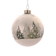 Glob cu brazi, argintiu, 12 cm, Peieder - Simona's Christmas