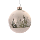 Glob cu brazi, argintiu, 12 cm, Peieder - Simona's Christmas