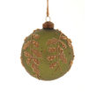Glob din sticla, verde, 10 cm, Abijah - Simona's Christmas