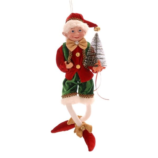 Decoratiune spiridus multicolor, 40  cm, Merry Bright  - Simona's Christmas