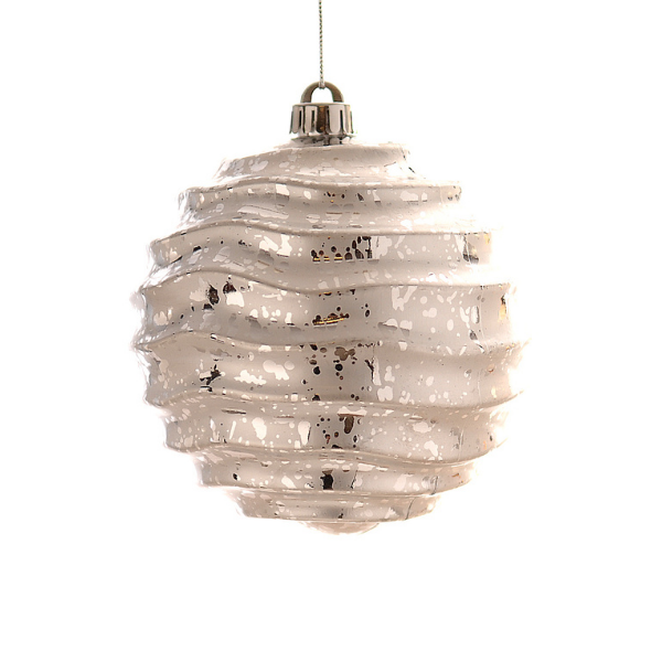 Glob decorativ, argintiu, 20 cm, Kishar - Simona's Christmas