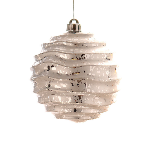 Glob decorativ, argintiu, 20 cm, Kishar - Simona's Christmas