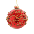 Glob din sticla, rosu, 10 cm, Adriel  - Simona's Christmas