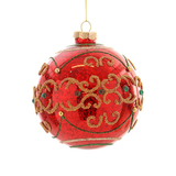 Glob din sticla, rosu, 10 cm, Adriel  - Simona's Christmas