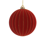 Glob din catifea, rosu, 15 cm, Velvet - Simona's Christmas